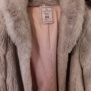 FAUX FUR COAT SIZE 16